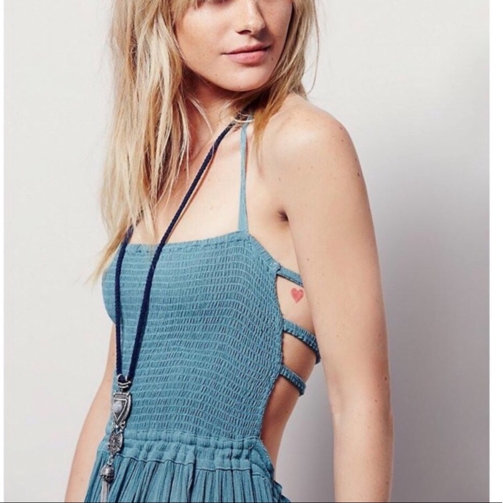 Bohemian Halter Backless Extratropical Maxi Dress - Picture 4 of 6